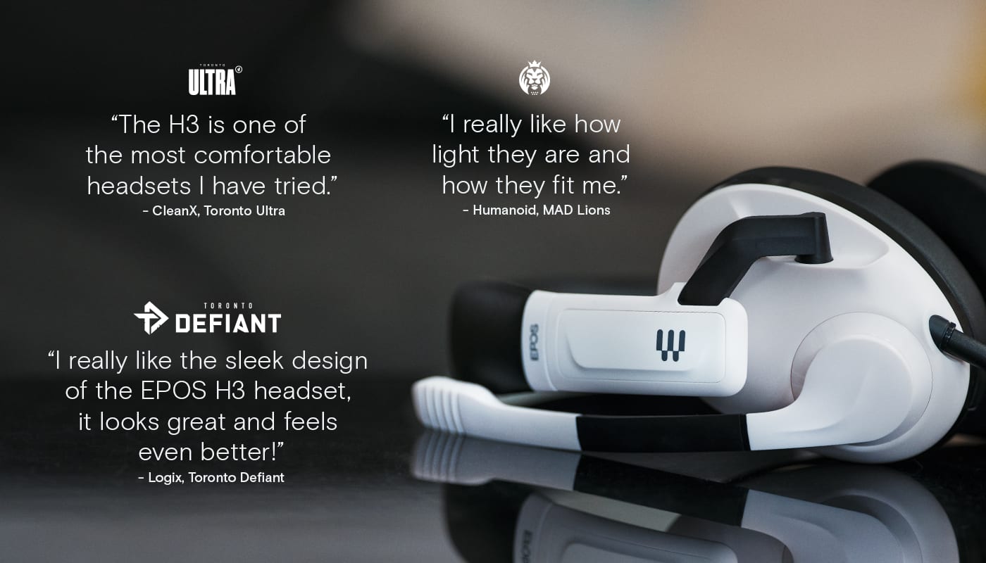 H3 - Black Closed Acoustic Gaming Headset