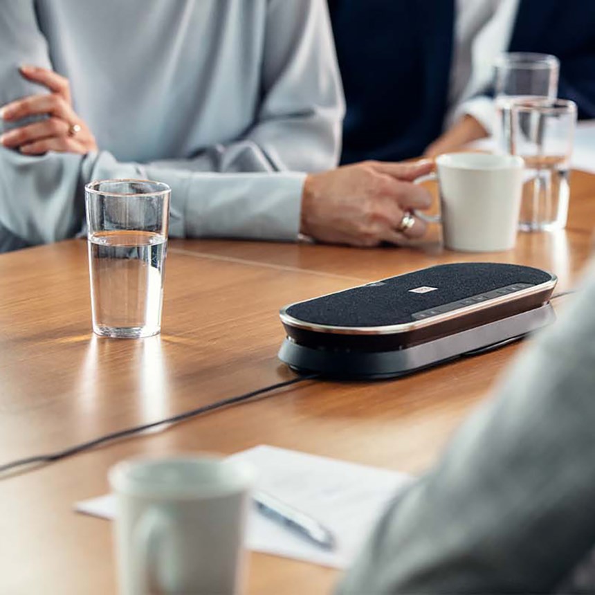 EXPAND 80 - Speakerphone on table in larger meeting room
