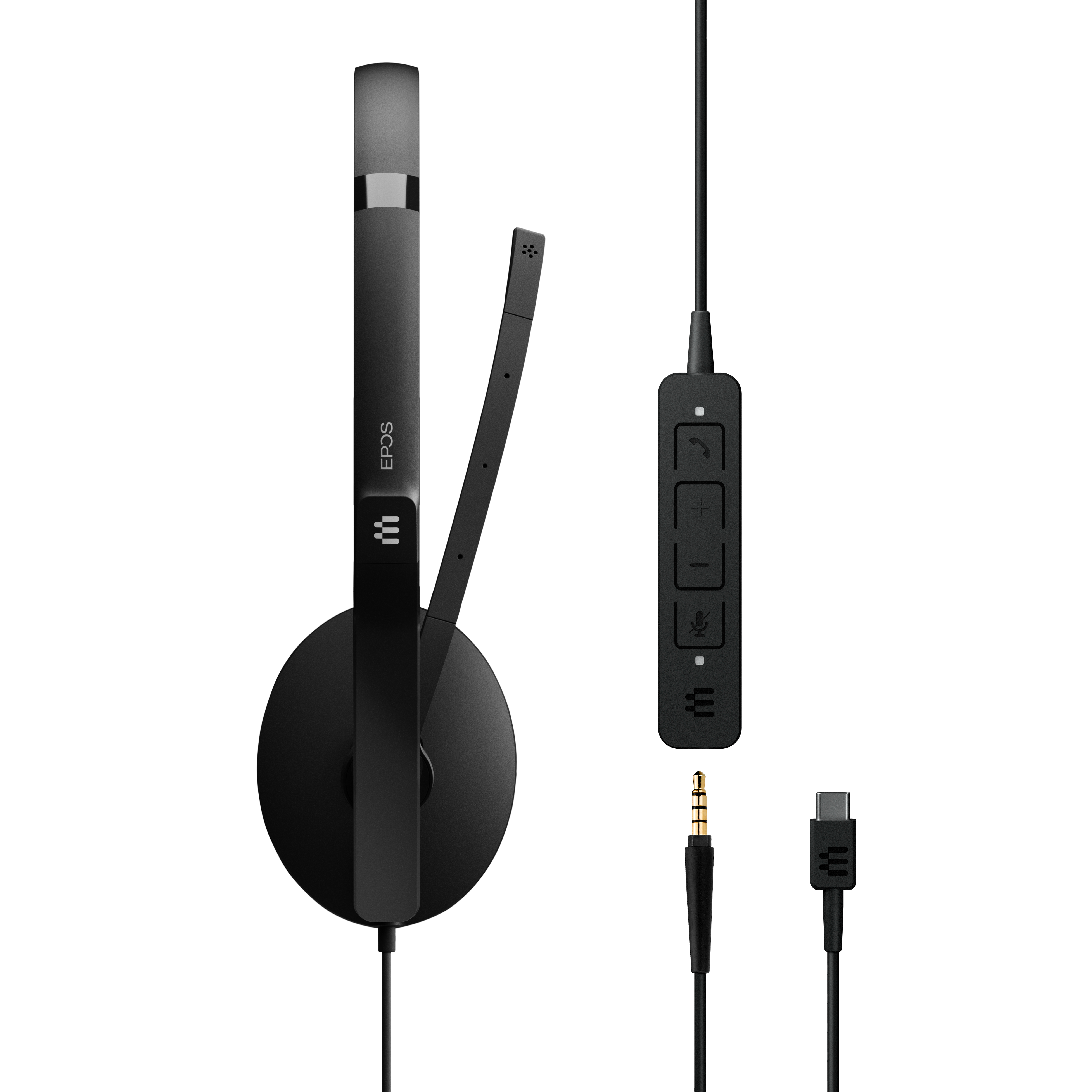 Ecouteurs Epos ADAPT 130 USB-C II - Micro-casque - sur-oreille - filaire -  USB-C - noir - Optimisé pour la CU